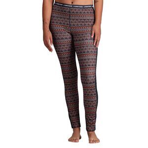 Kari Traa Base Layer Pant LUNE Women's Size Small‎ Royal Faire Isle Lined NEW